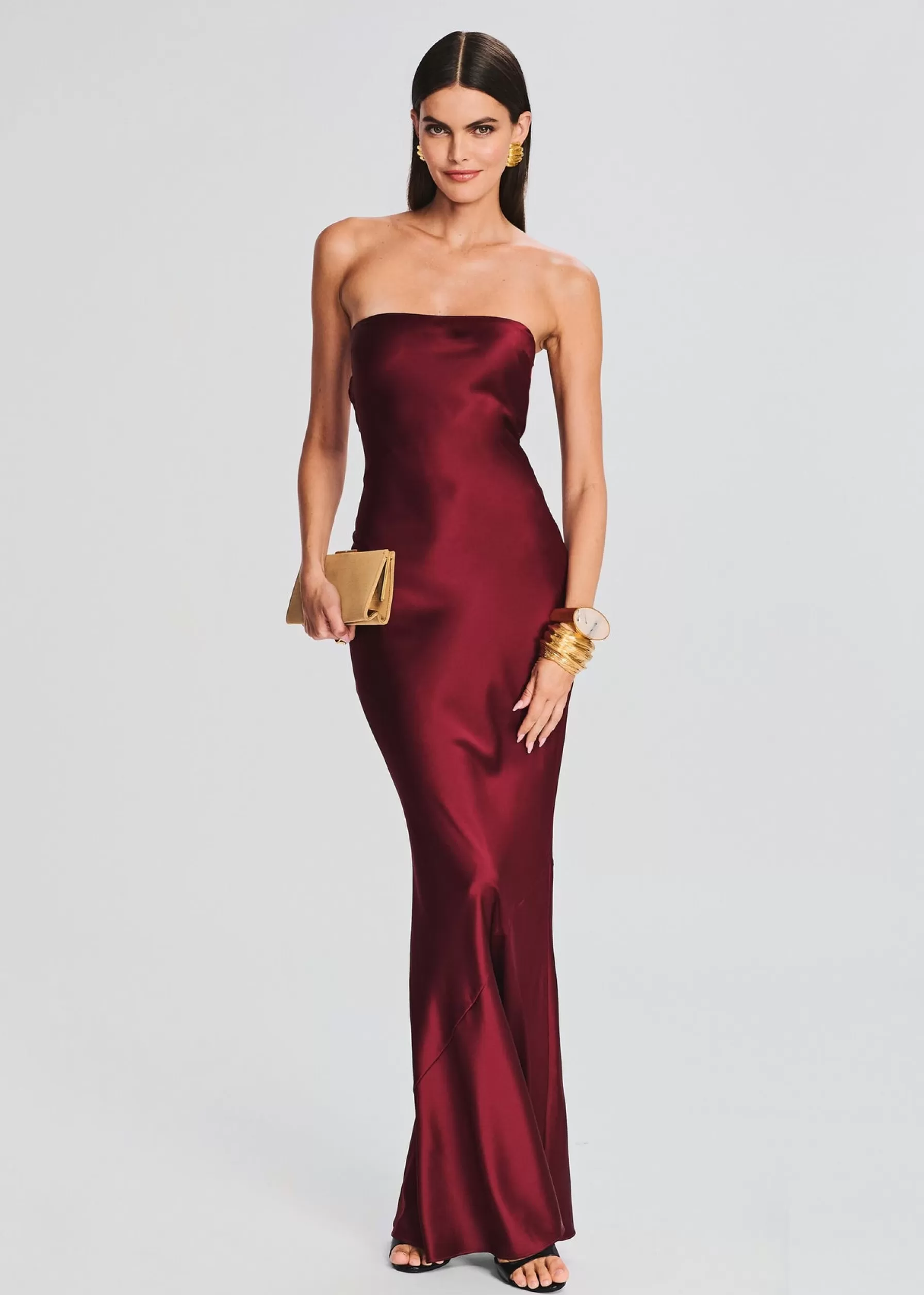 Retrofete Keaton Silk Dress Cabernet Fashion