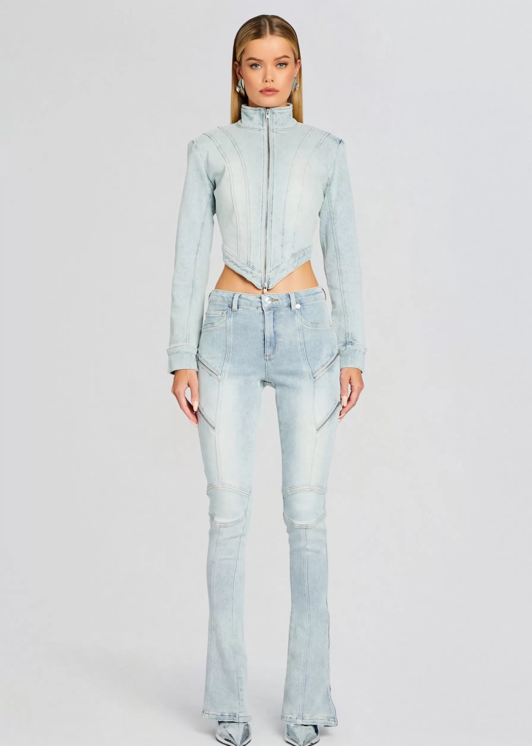 Retrofete Chrissy Denim Jacket Skylight Fashion