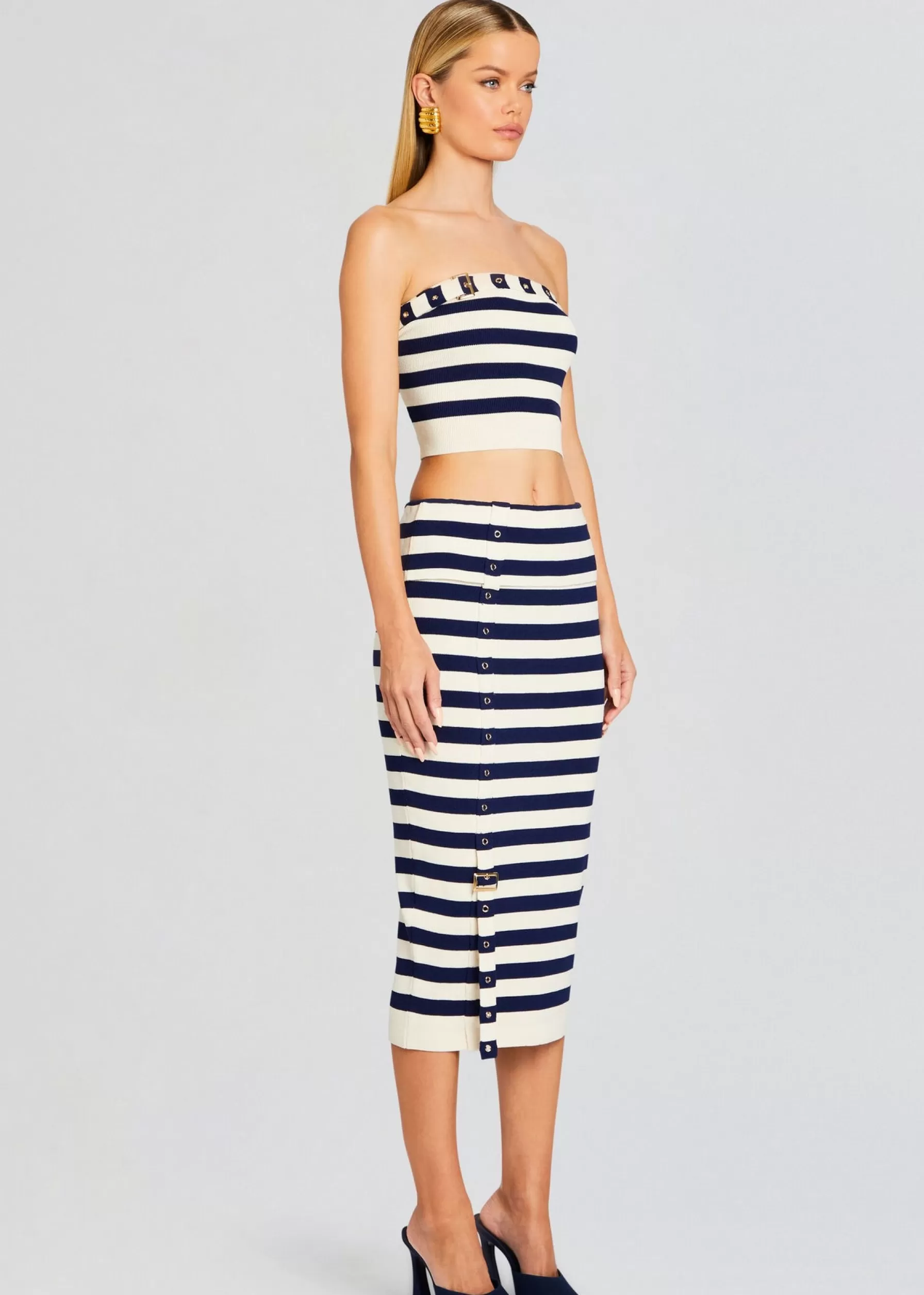 Retrofete Constance Knit Top Cream/ Navy Cheap