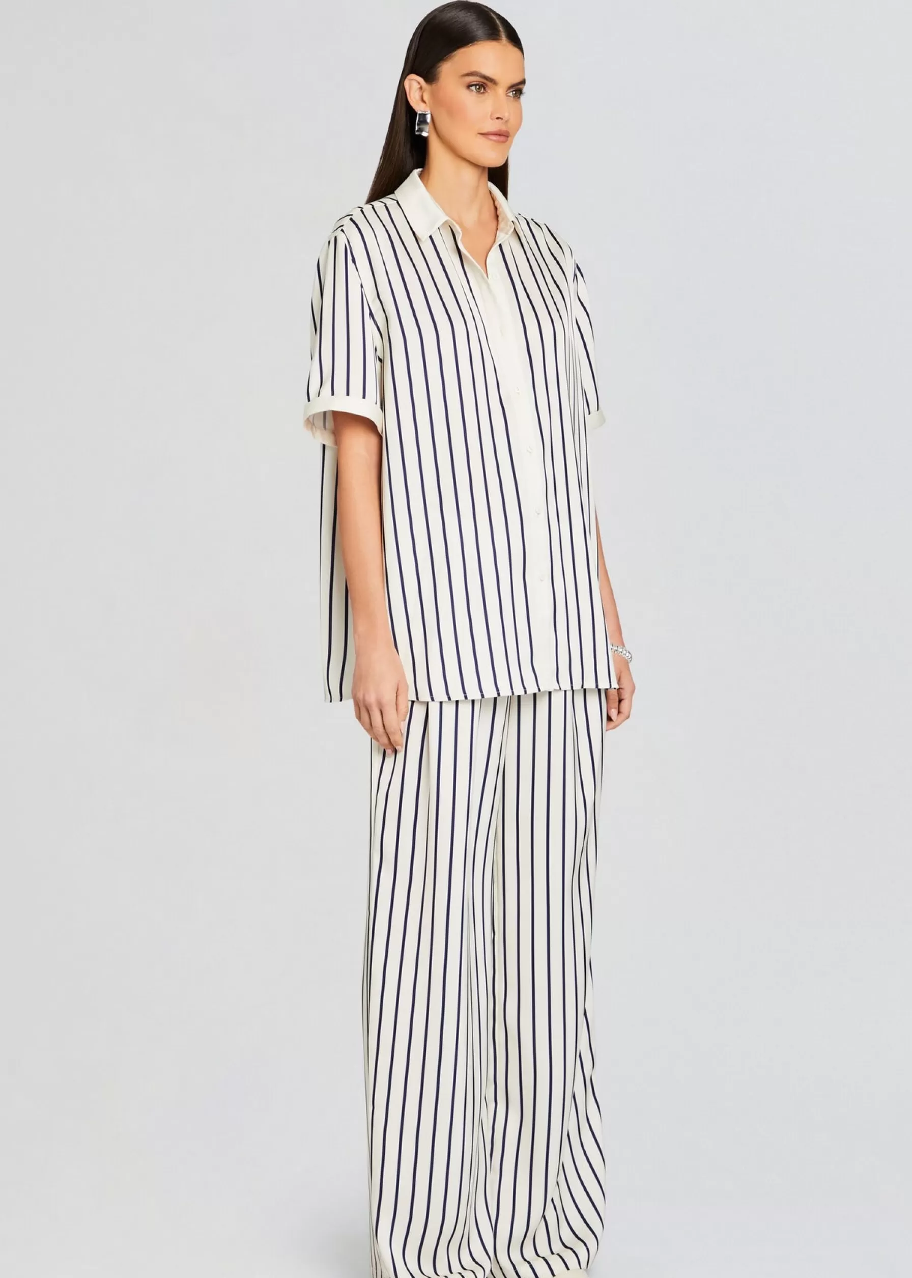 Retrofete Davey Blouse Navy/ Ivory Stripe Hot