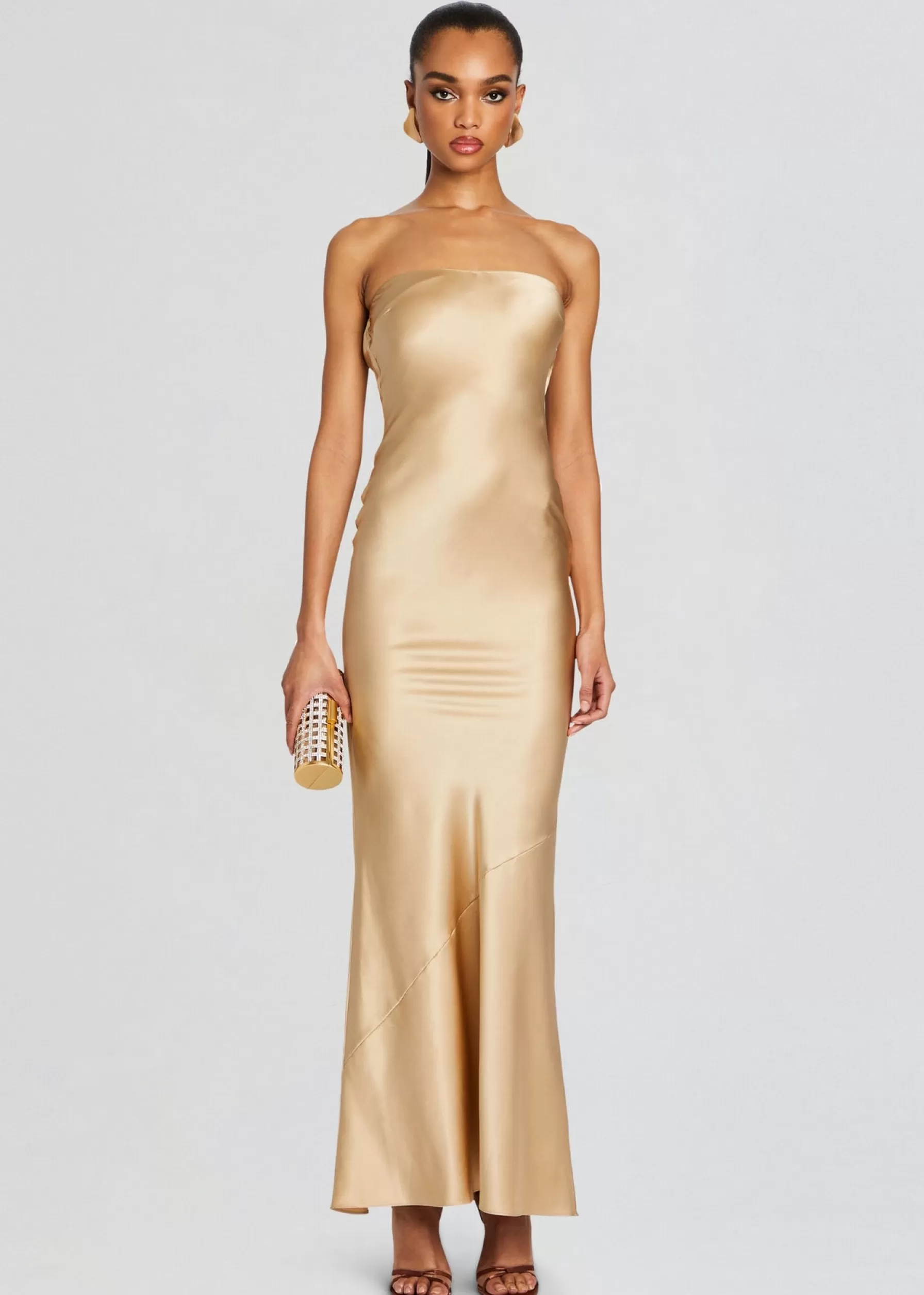 Retrofete Keaton Silk Dress Nude Clearance